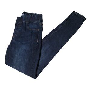 Old Navy Rockstar Mid Rise Jeans Womens Size 4 Skinny Dark Wash Denim Pants